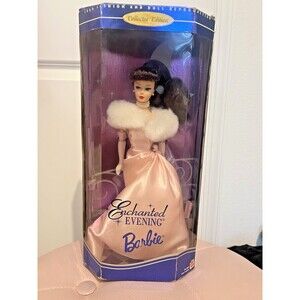 MINT Enchanted Evening 1960 Repro Barbie Doll Brown Hair Blue Eyes NRFB